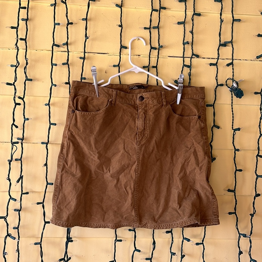 prana corduroy skirt size 14